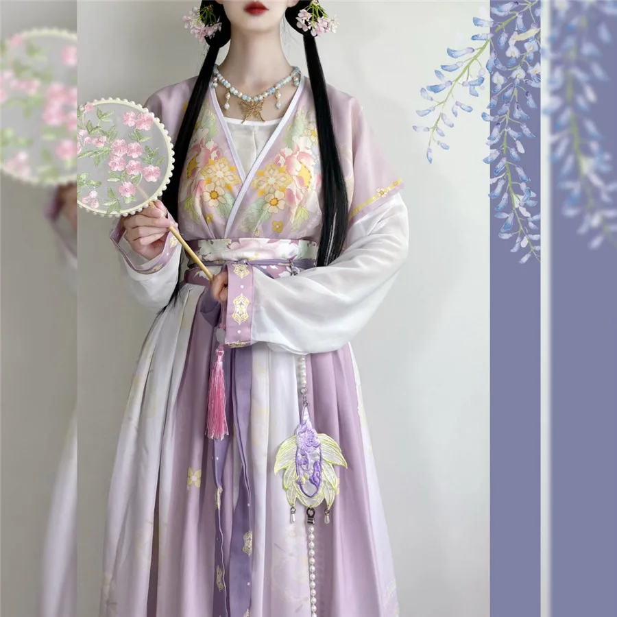 Ethnic Fashion Show - Китайское традиционное розово-оранжево-зеленое женское платье в