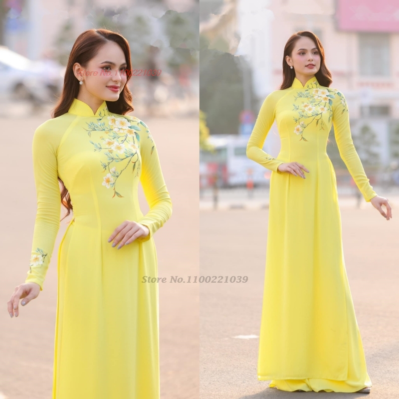Ao Dai Vietnam Dress - ﻿ 2026 традиционное улучшенное вьетнамское платье