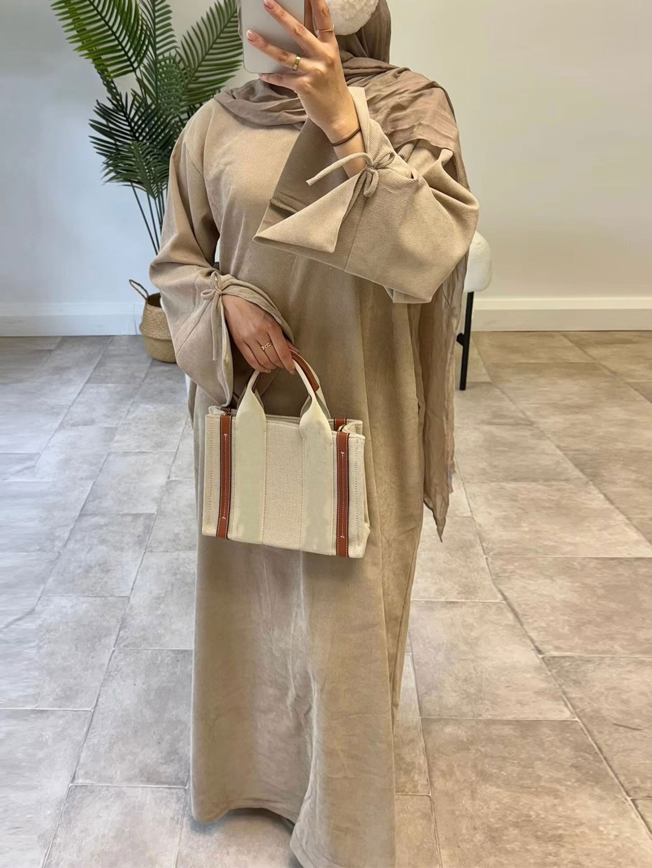 Abaya Modest Wear - Рамадан с бантом, Дубай, Абая, платье,