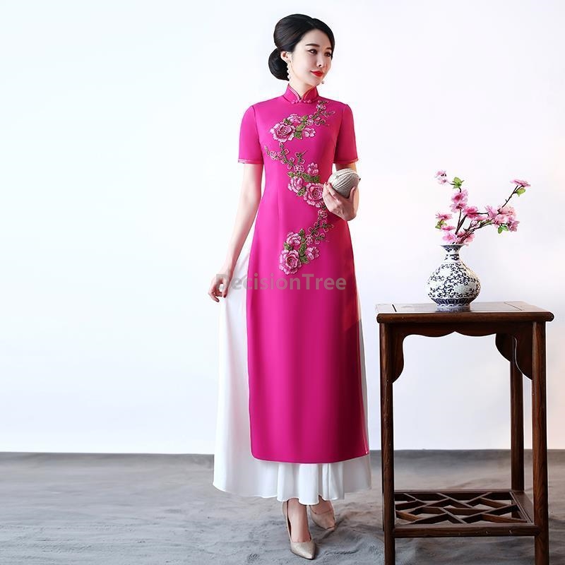 Ao Dai Vietnam Dress - Новое повседневное платье-ципао 2026 года: вьетнамский