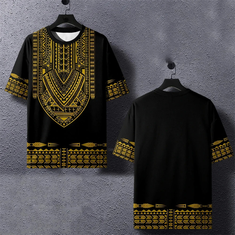 Dashiki Shirt Men - Летняя футболка в этническом африканском стиле