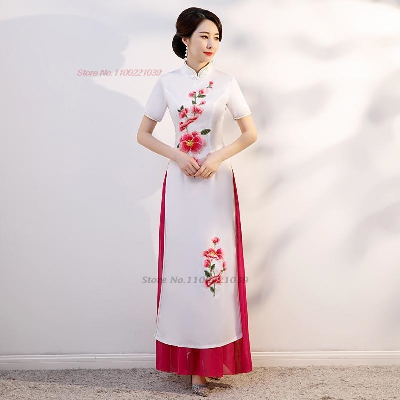 Ao Dai Vietnam Dress - 2026 Вьетнамское платье aodai, традиционное китайское