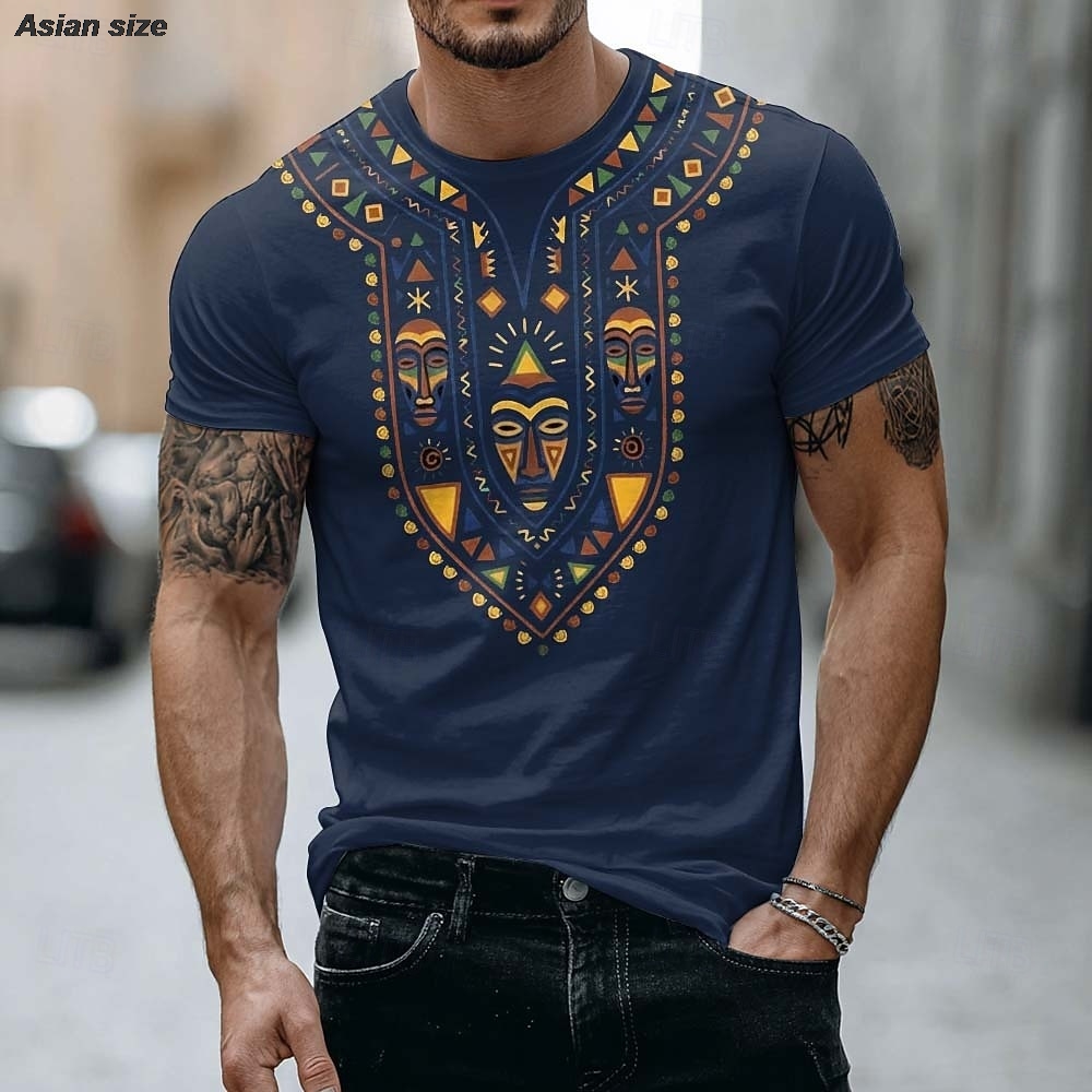 Мужская футболка 2026 с африка – обзор и цена Dashiki Shirt Men