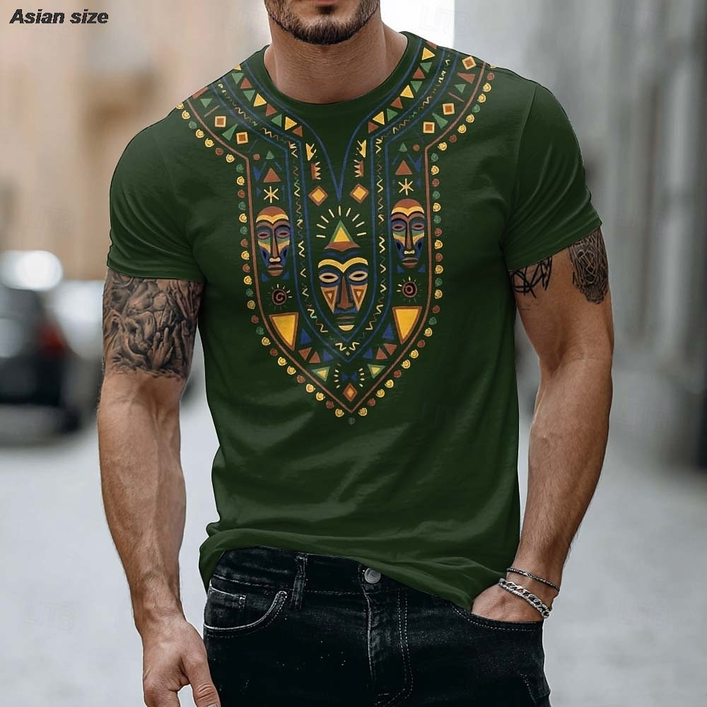 Мужская футболка 2026 с африка – обзор и цена Dashiki Shirt Men