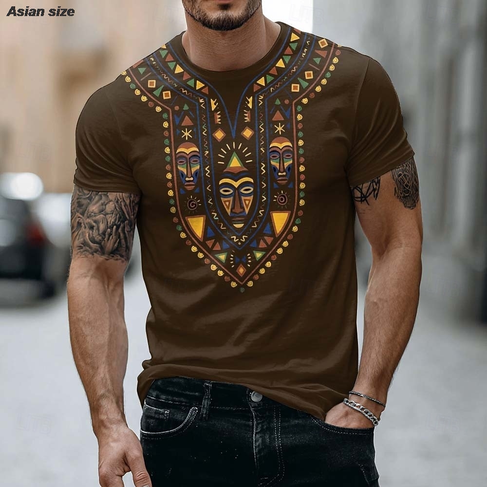 Мужская футболка 2026 с африка – обзор и цена Dashiki Shirt Men