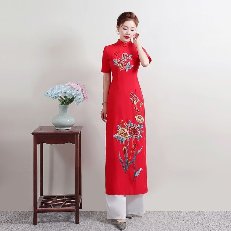 Летний женский традиционный вь – обзор и цена Ao Dai Vietnam Dress