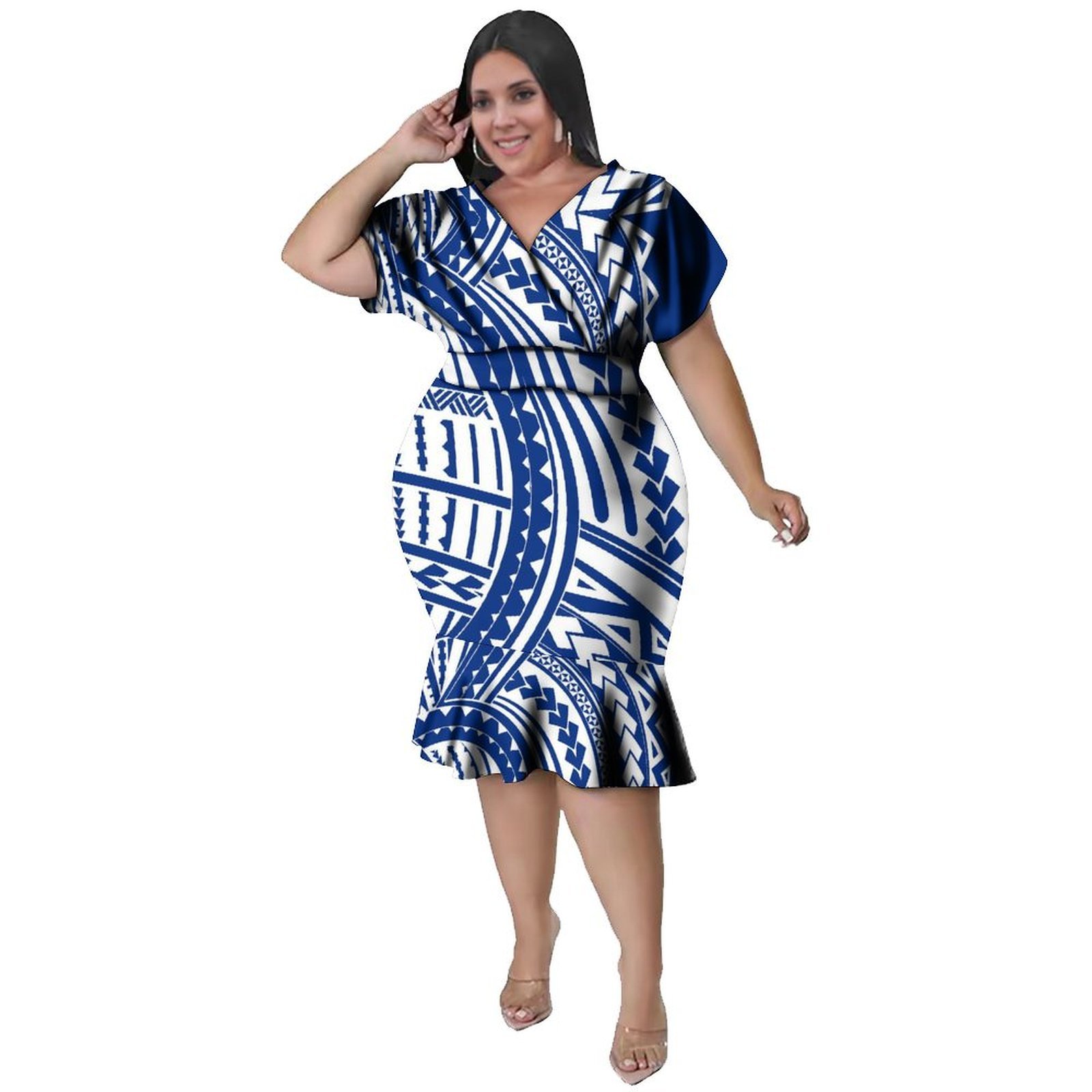 Женское платье с V-образным вы – обзор и цена Ethnic Fabric
