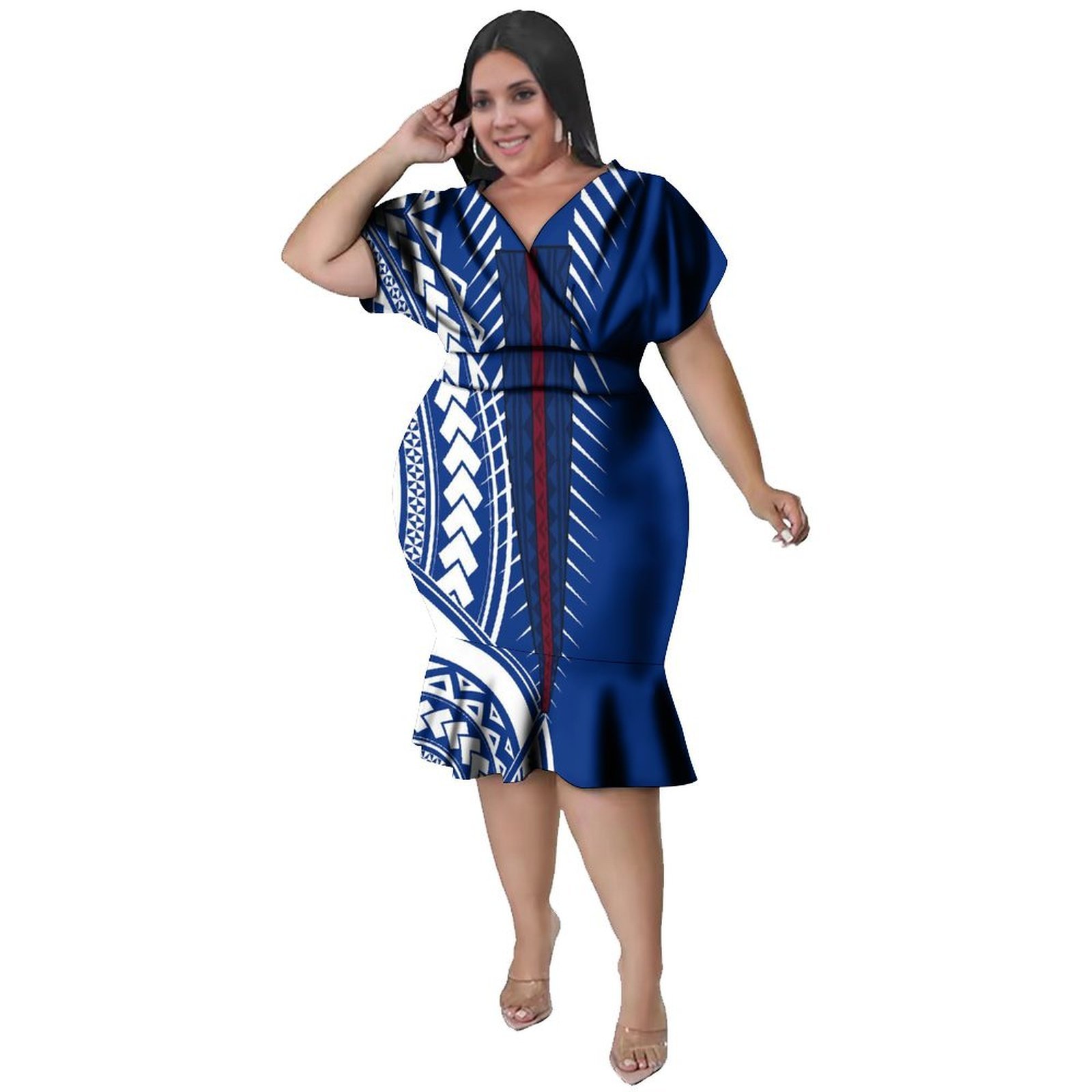 Женское платье с V-образным вы – обзор и цена Ethnic Fabric