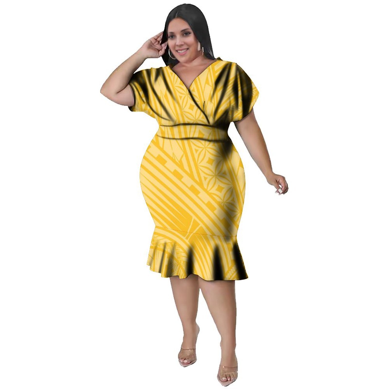 Женское платье с V-образным вы – обзор и цена Ethnic Fabric