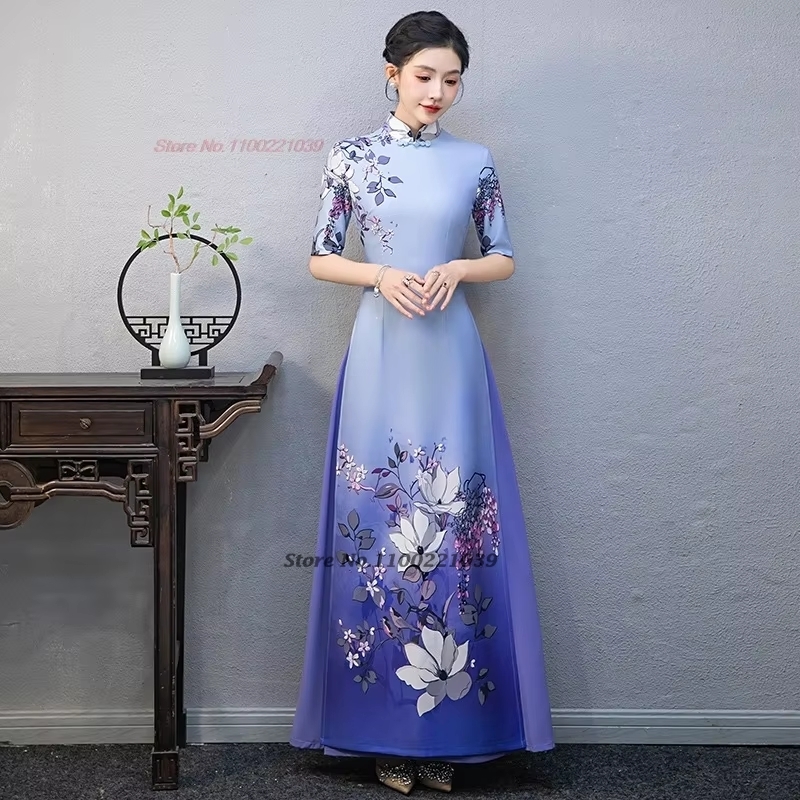 Традиционное вьетнамское плать – обзор и цена Ao Dai Vietnam Dress