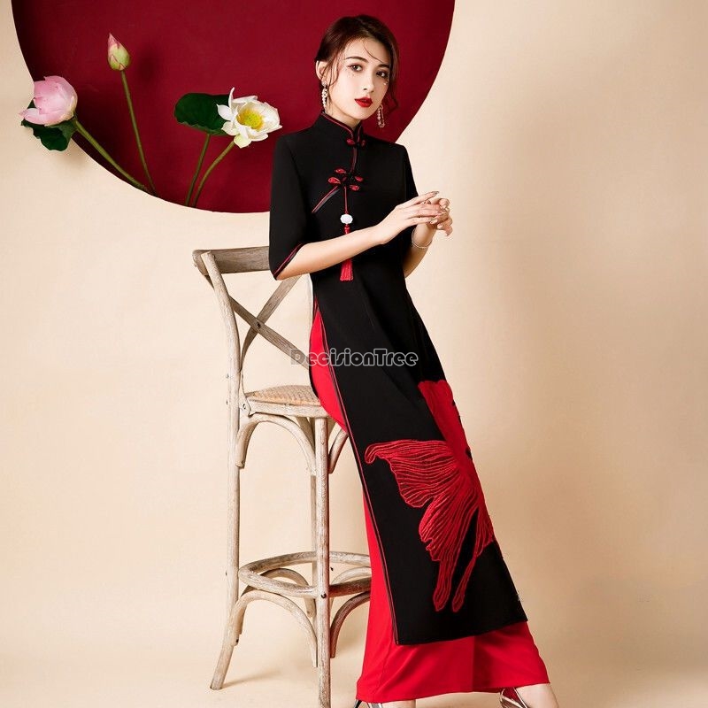 Классическое элегантное танцев – обзор и цена Ao Dai Vietnam Dress