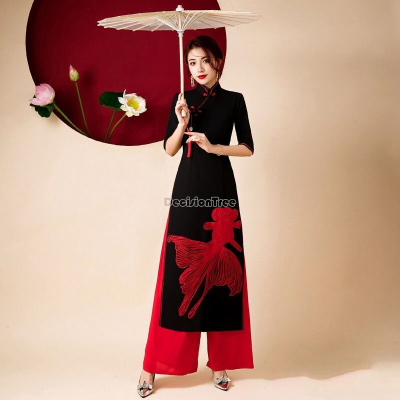 Классическое элегантное танцев – обзор и цена Ao Dai Vietnam Dress