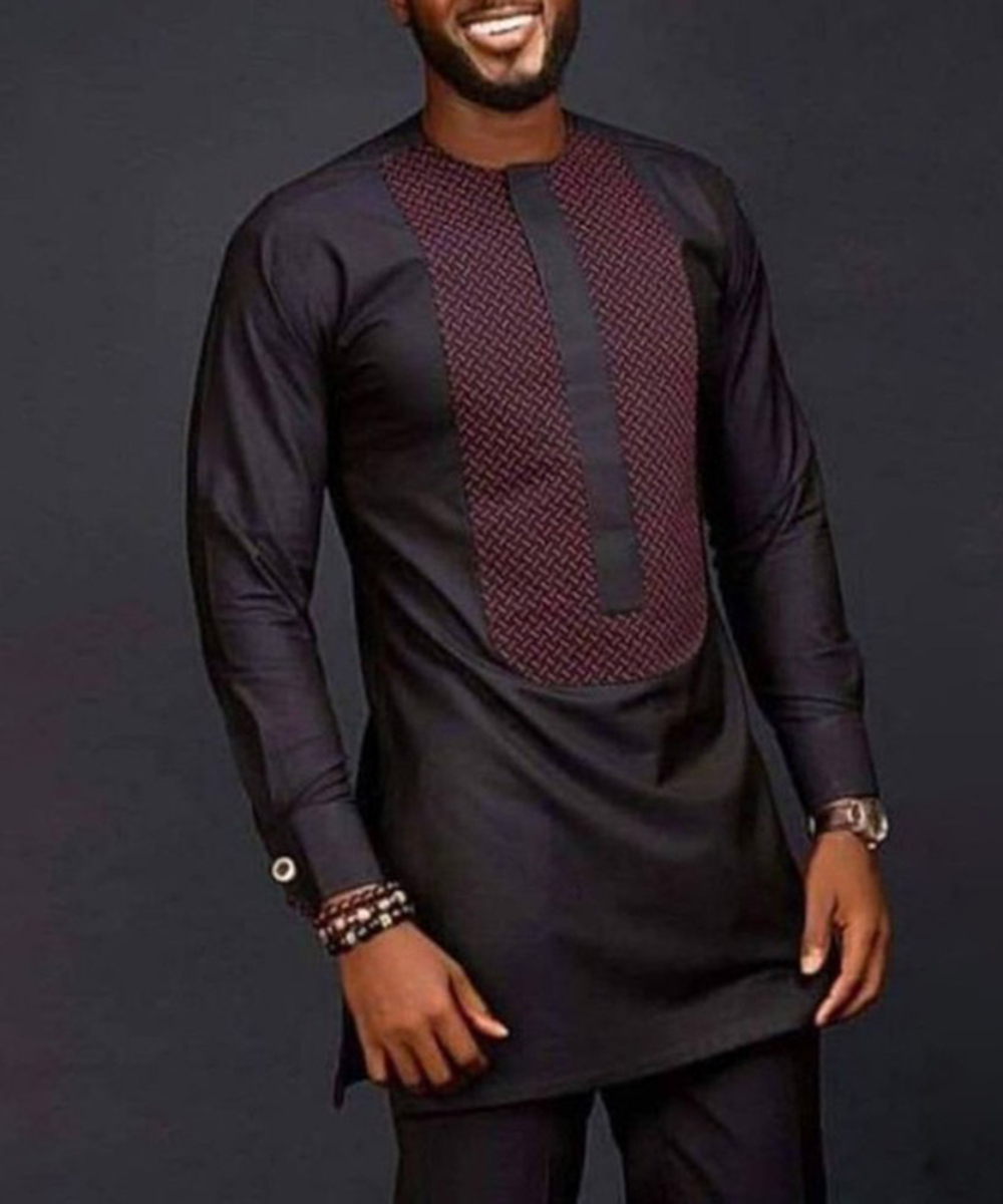 Рубашка мужская повседневная с – обзор и цена Dashiki Shirt Men