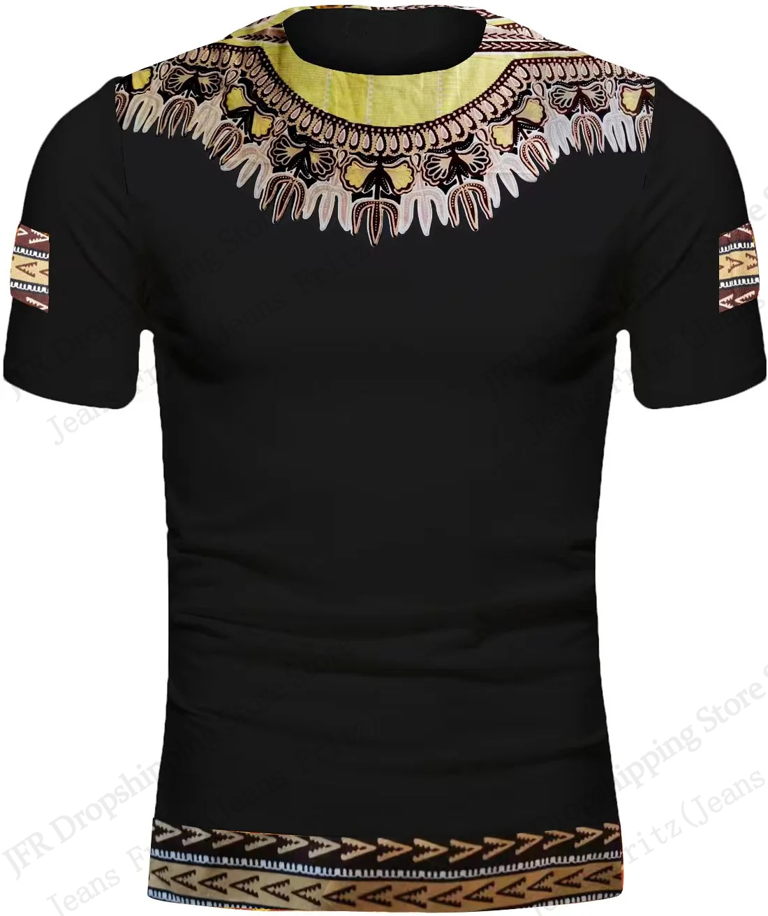 Футболка с 3D-принтом в этниче – обзор и цена Dashiki Shirt Men