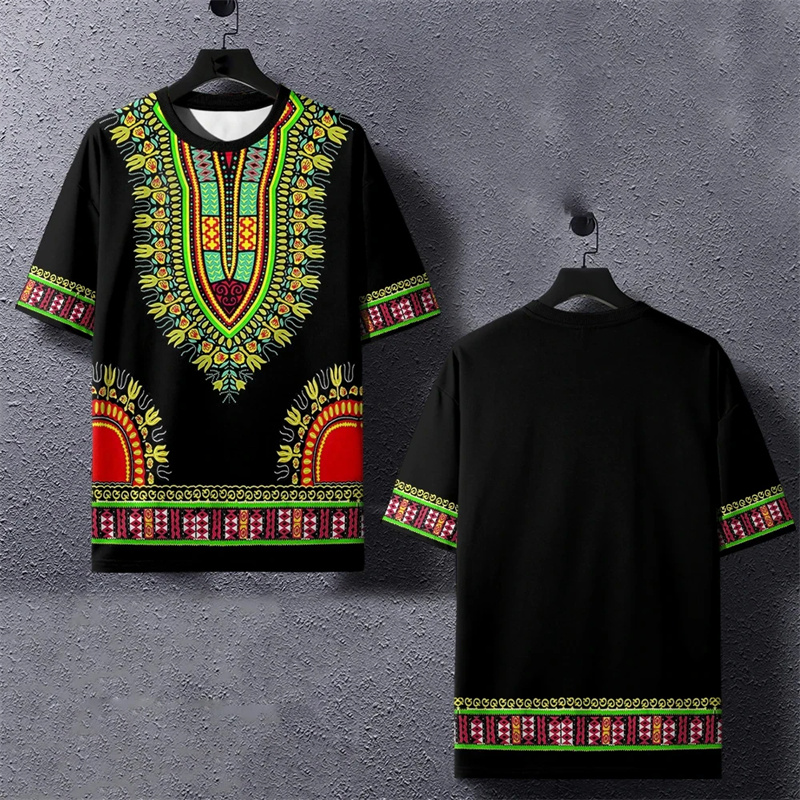 Летняя футболка в этническом а – обзор и цена Dashiki Shirt Men